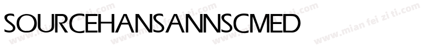 SOURCEHANSANNSC MEDIUM字体转换